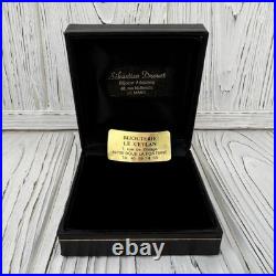 Boite montre de poche bijou noir fantaisie Le Ceylan cadeau carré ancien