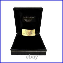 Boite montre de poche bijou noir fantaisie Le Ceylan cadeau carré ancien vint