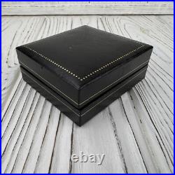 Boite montre de poche bijou noir fantaisie Le Ceylan cadeau carré ancien vint
