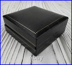 Boite montre de poche bijou noir fantaisie Le Ceylan cadeau carré ancien vint