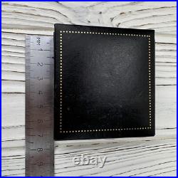 Boite montre de poche bijou noir fantaisie Le Ceylan cadeau carré ancien vint