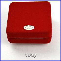Boite montre de poche velours rouge boite à bijoux vintage bon solide ancien