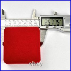 Boite montre de poche velours rouge boite à bijoux vintage bon solide ancien