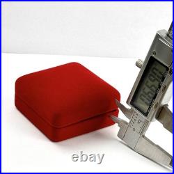 Boite montre de poche velours rouge boite à bijoux vintage bon solide ancien