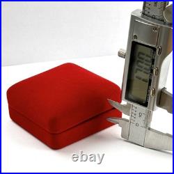 Boite montre de poche velours rouge boite à bijoux vintage bon solide ancien