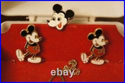 Boutons De Manchette Et Cravate Vintage De Souris Disney Mickey Tac