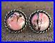 Boutons-de-manchette-vintage-moderniste-MICHAUD-argent-sterling-et-rose-pierres-precieuses-rhodonite-01-ht