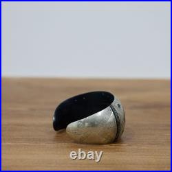 Bracelet Touareg Argent Bijoux Ethniques Ancien Vintage Bois d'ébène