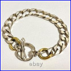 Bracelet ancien en argent sterling 925 20 cm 34 g bijoux unisexes du Japon