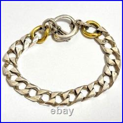 Bracelet ancien en argent sterling 925 20 cm 34 g bijoux unisexes du Japon