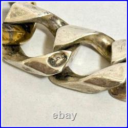 Bracelet ancien en argent sterling 925 20 cm 34 g bijoux unisexes du Japon