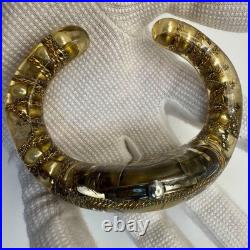 Bracelet ancien en résine RUKA lourd 73 g bijoux uniques utilisés du Japon