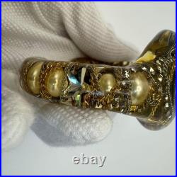 Bracelet ancien en résine RUKA lourd 73 g bijoux uniques utilisés du Japon