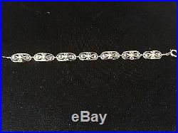 Bracelet ancien filigrane or 18 carats, 750 °/°°, 13,60 grs, bijou ancien