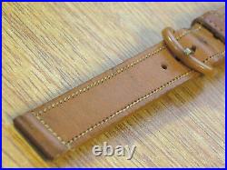 Bracelet de montre Buffalo vintage authentique 14 mm marron fabriqué aux États-Unis années 1950/60