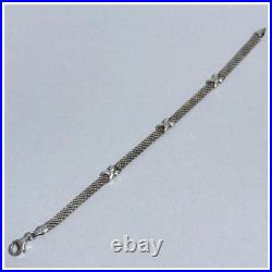 Bracelet maille Italie argent 925 17,5 cm bijou ancien vintage du Japon