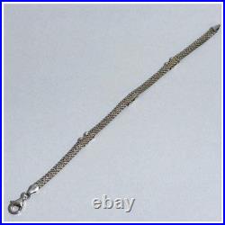 Bracelet maille Italie argent 925 17,5 cm bijou ancien vintage du Japon