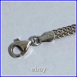 Bracelet maille Italie argent 925 17,5 cm bijou ancien vintage du Japon