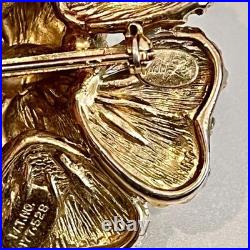 Broche ancienne en or Judy Lee, 4,6 x 4,7 cm, occasion, bijoux classiques