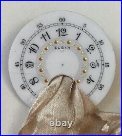 Broche promotionnelle broche Sparks & Nelson Jewelers horlogers antiques ELGIN années 1920
