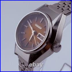 CITIZEN ancien 4-661192-TA 28800 21 bijoux cadran orange cristal rayures 22,1 mm