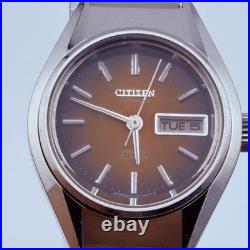 CITIZEN ancien 4-661192-TA 28800 21 bijoux cadran orange cristal rayures 22,1 mm