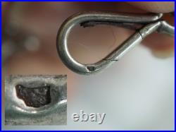 Chaine Giletiere Montre Gousset Ancien Argent Massif Antique Silver Albert Chain