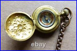 Chaine de montre gousset avec boussole Ancien vers 1900 watch chain