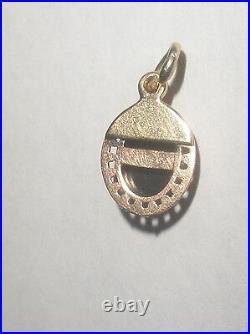 Charme Camée Miniature Antique Victorien 14k Or Pour Bracelet