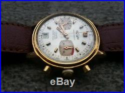 Chronograph Eberjax Ancien 1960 Montre Homme Vintage Valjoux 7734 A Reviser