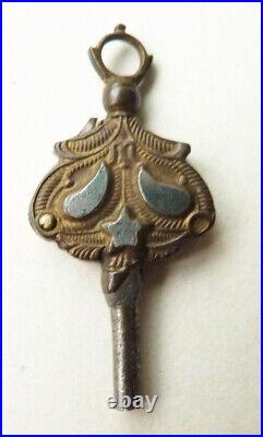 Clé de montre gousset clef watch key ancien 18e siècle