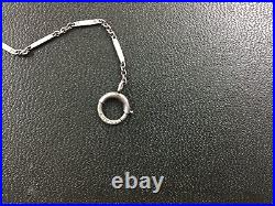 Collier Vintage Pendentif Et Montre En Argent Sterling Pre Guerre Allemagne Élégant