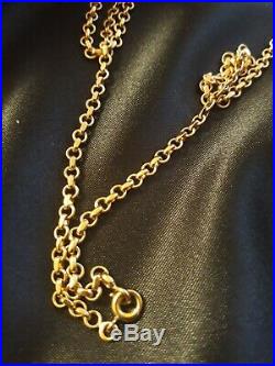 Collier en or 18 carats 11.5 grammes chaine maille jaseron ancienne