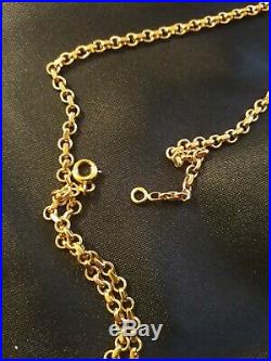 Collier en or 18 carats 11.5 grammes chaine maille jaseron ancienne