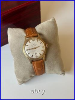 D. F. Ancien cadran texturé art déco mécanique 15 bijoux 33 mm années 60