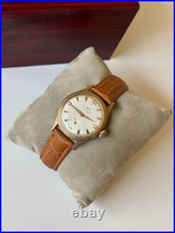 D. F. Ancien cadran texturé art déco mécanique 15 bijoux 33 mm années 60