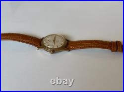 D. F. Ancien cadran texturé art déco mécanique 15 bijoux 33 mm années 60