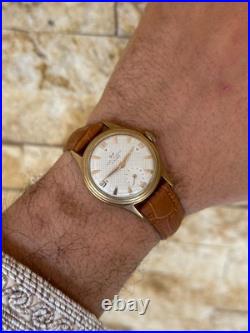 D. F. Ancien cadran texturé art déco mécanique 15 bijoux 33 mm années 60