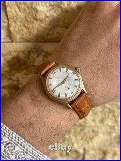 D. F. Ancien cadran texturé art déco mécanique 15 bijoux 33 mm années 60