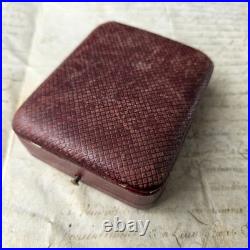 ECRIN Ancien A Bijou en Cuir XIXè Napoléon III Pendentif Montre Palais Royal