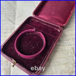 ECRIN Ancien A Bijou en Cuir XIXè Napoléon III Pendentif Montre Palais Royal