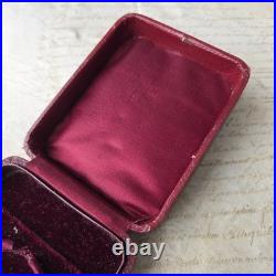 ECRIN Ancien A Bijou en Cuir XIXè Napoléon III Pendentif Montre Palais Royal