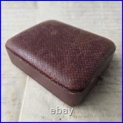 ECRIN Ancien A Bijou en Cuir XIXè Napoléon III Pendentif Montre Palais Royal