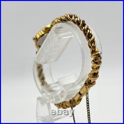 Élégante montre pour femme SEIKO ton or quartz bijoux analogiques style ancien