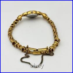 Élégante montre pour femme SEIKO ton or quartz bijoux analogiques style ancien