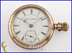 Elgin Ancien Ouvert Visage or Rempli Poche Montre Gr 27 Taille 18 15 Bijou