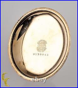 Elgin Ancien Ouvert Visage or Rempli Poche Montre Gr 27 Taille 18 15 Bijou