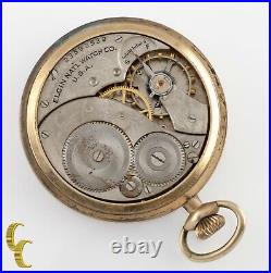 Elgin Ancien Ouvert Visage or Rempli Poche Montre Gr 303 Taille 12 7 Bijou