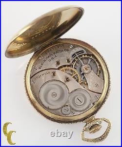 Elgin Ancien Ouvert Visage or Rempli Poche Montre Gr 345 Taille 12 17 Bijou