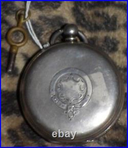 English pocket watch silver case